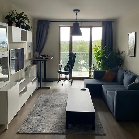 Spacious 60m2 By The River For Nomads Apartment Krakow